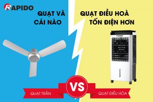 Quạt và quạt điều hoà cái nào tốn điện hơn